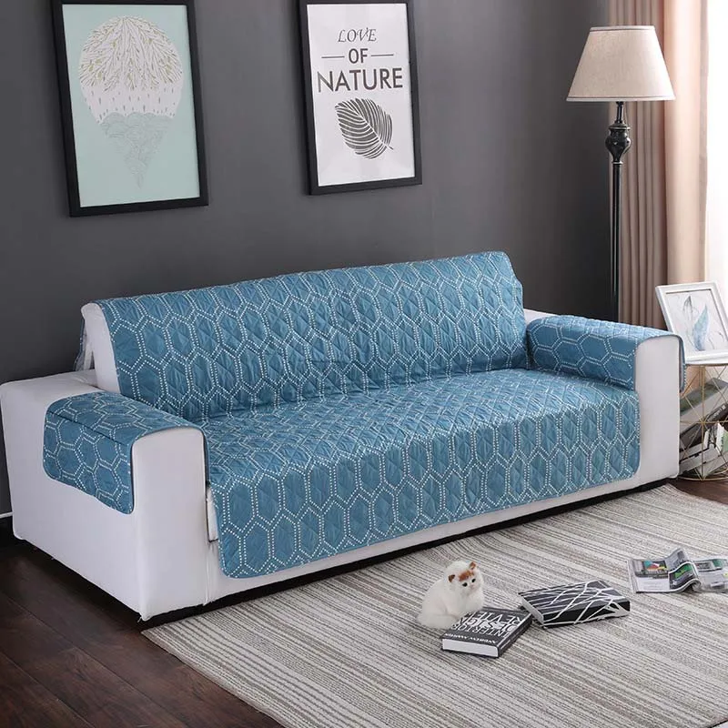 

1/2/3 Seat Sofa Couch Cover Chair Throw Pet Dog Kids Mat Furniture Protector Reversible Washable Removable Armrest Slipcovers