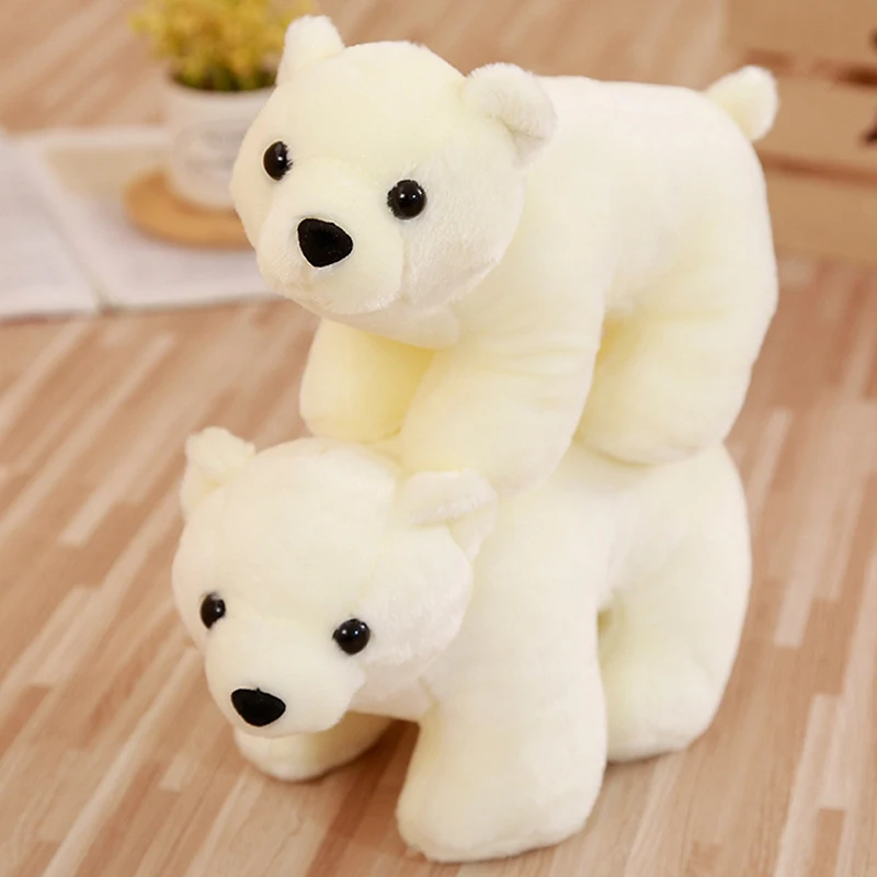 25 см милый плюшевый медведь игрушки детские игрушки мультипликационных животных Polar плюшевый медведь для детей моделирования куклы