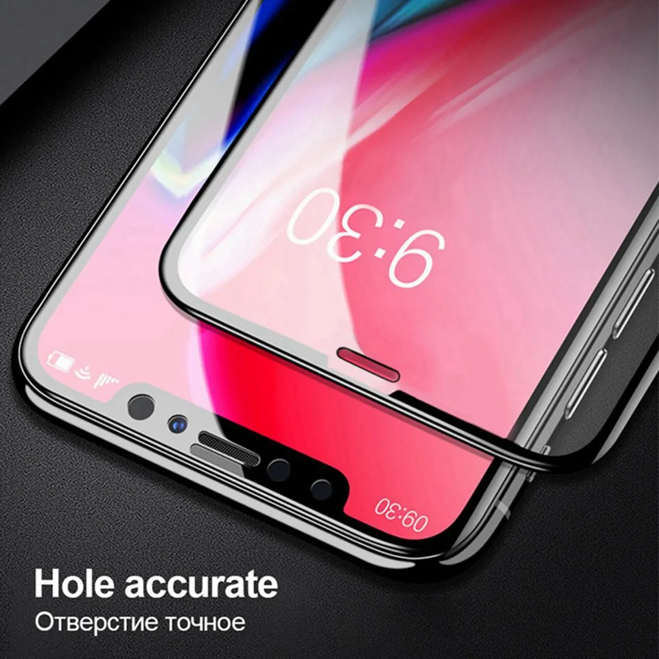 6D Protective Glass for iPhone X 6 Full Cover Screen Protector 5D iphone7 3D Tempered Glass for iPhone 8 X 6 6s 7 Plus XS Max XR (7)