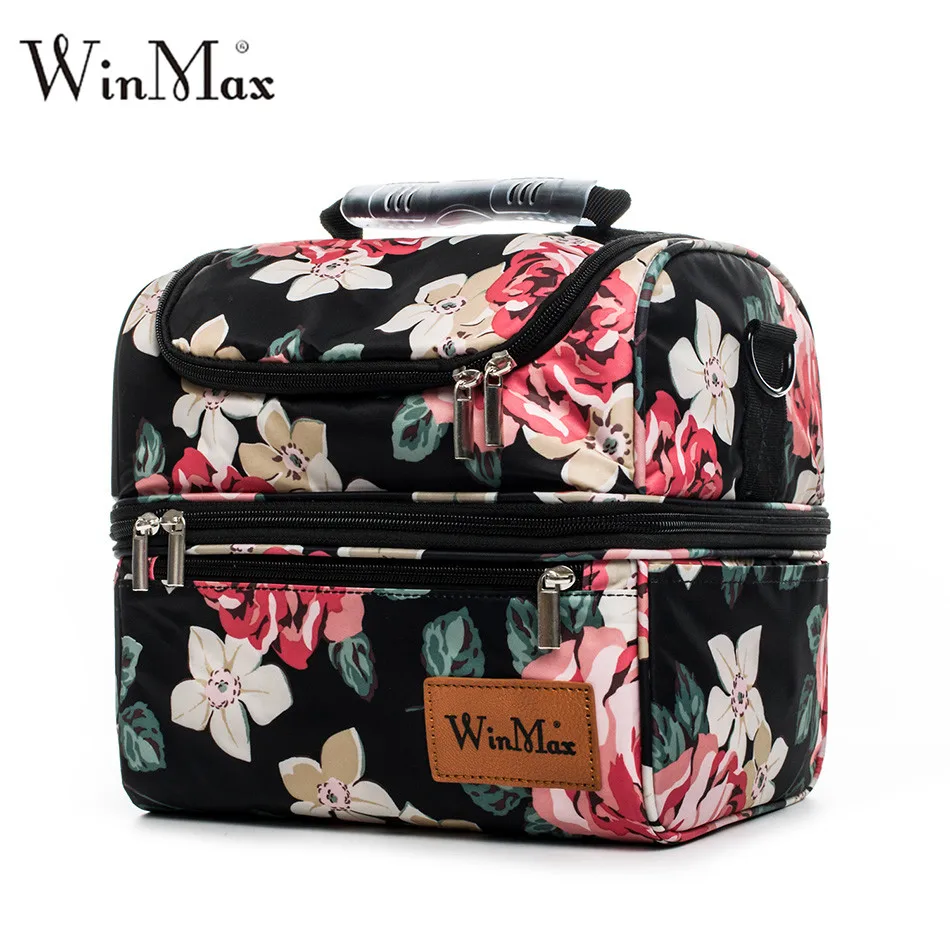 Winmax Brand Thicken Nylon Cooler Lunchbox Insulated Thermal Food Fresh Wine Picnic Tote Handbags Men Women