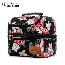 Winmax Brand Thicken Nylon Cooler Lunchbox Insulated Thermal Food Fresh Wine Picnic Tote Handbags Men Women Cooler Bag Lunch Bag