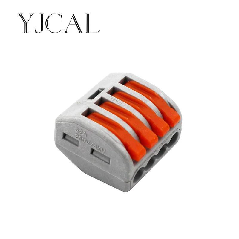 

Wago Type 222-414 10PCS Universal Compact Wiring Conector Terminal Block Connectors Terminator Wire Connector AWG 28-12