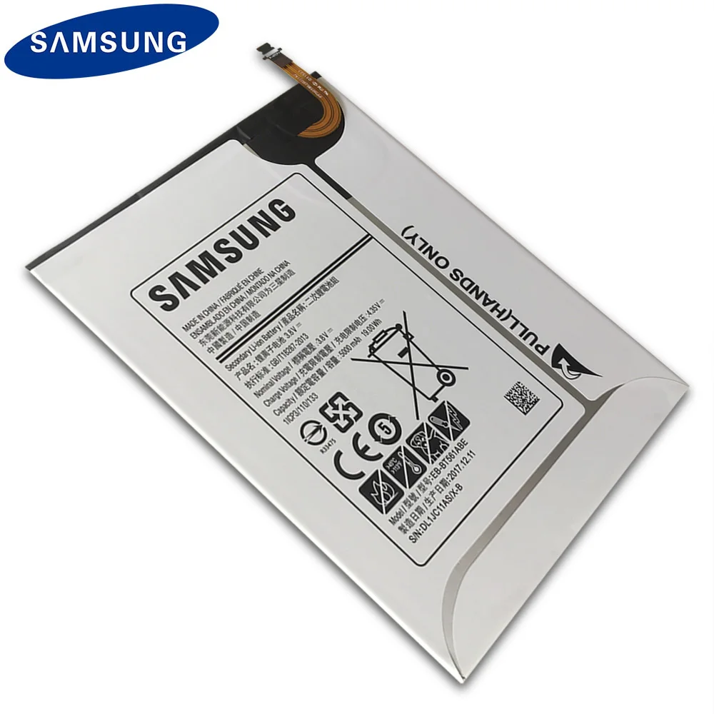 Samsung планшетный аккумулятор EB-BT561ABE для samsung GALAXY Tab E T560 T561 SM-T560 подлинный сменный аккумулятор 5000 мАч