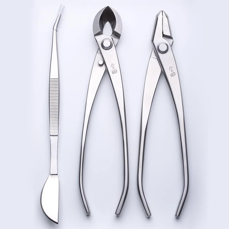 

3 PCS Bonsai tool Set JTTK-20 Jin Pliers / Round Edge Cutter / Bonsai Tweezers Master Grade Bonsai Tools Excellent Quailty