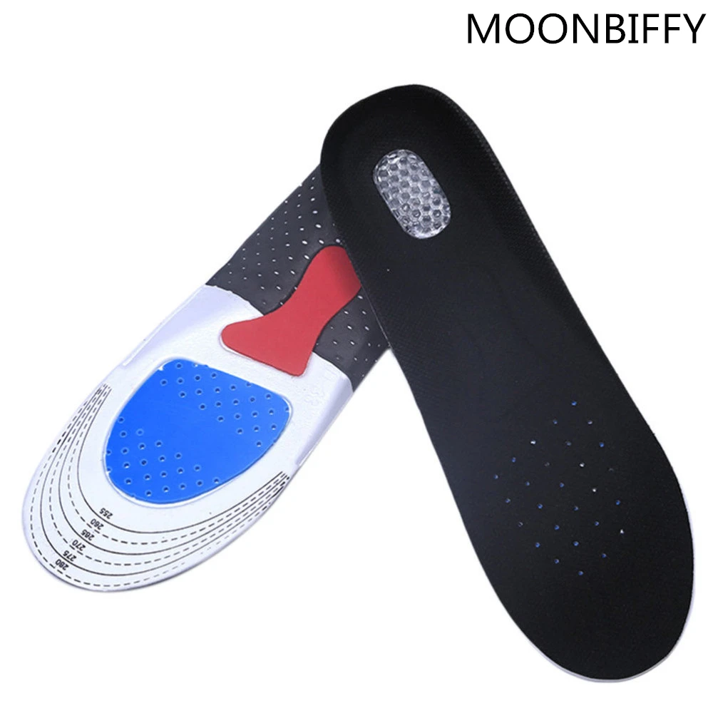 Free Size Unisex Orthotic Arch Support Sport Shoe Pad Sport Running Gel Insoles Insert Cushion for Men Women