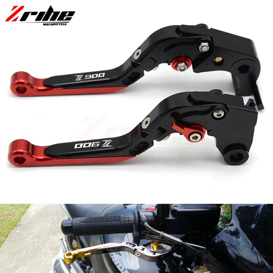 CNC Adjustable Dual Color Long Clutch Brake Lever Set Motorcycle Brakes