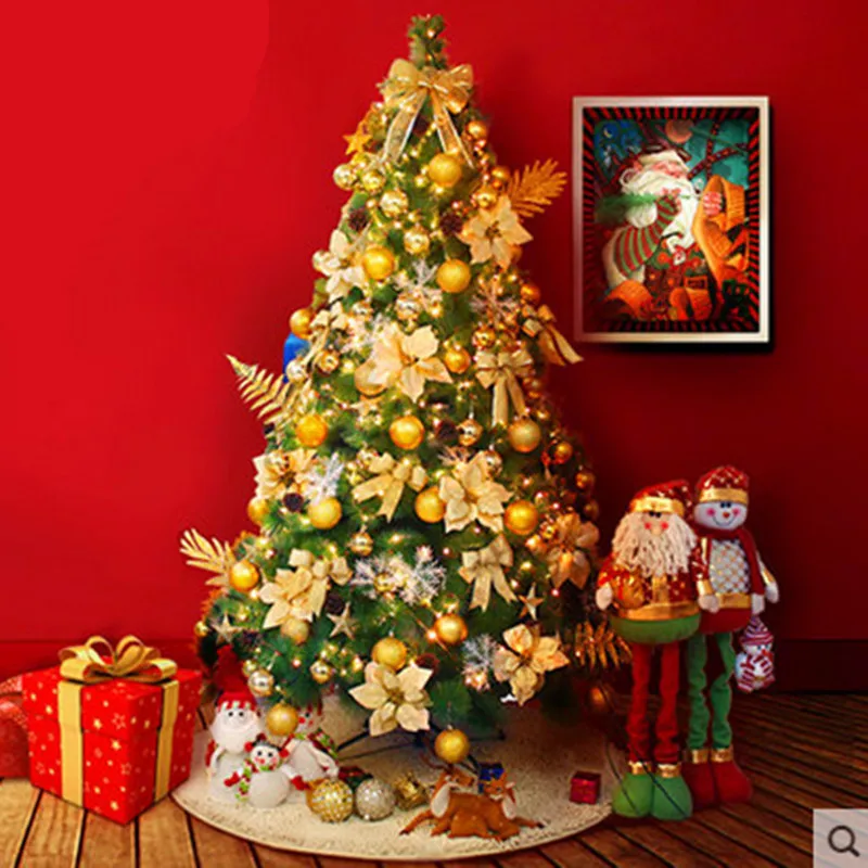 

1.8 m / 180cm encryption Christmas Package Christmas decorations with lights luxurious Pine Trees