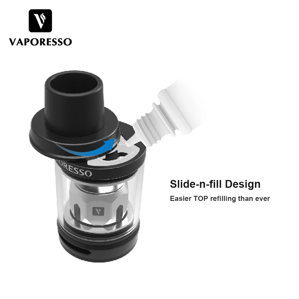 Оригинальный Vaporesso Мститель мини Vape комплект с 2 мл/3 5 мл NRG SE атомайзер 2500 мАч