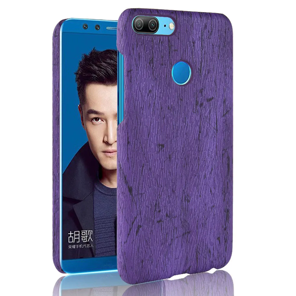 Чехол для Huawei Honor 9 lite Роскошный чехол из искусственной кожи с рисунком под дерево