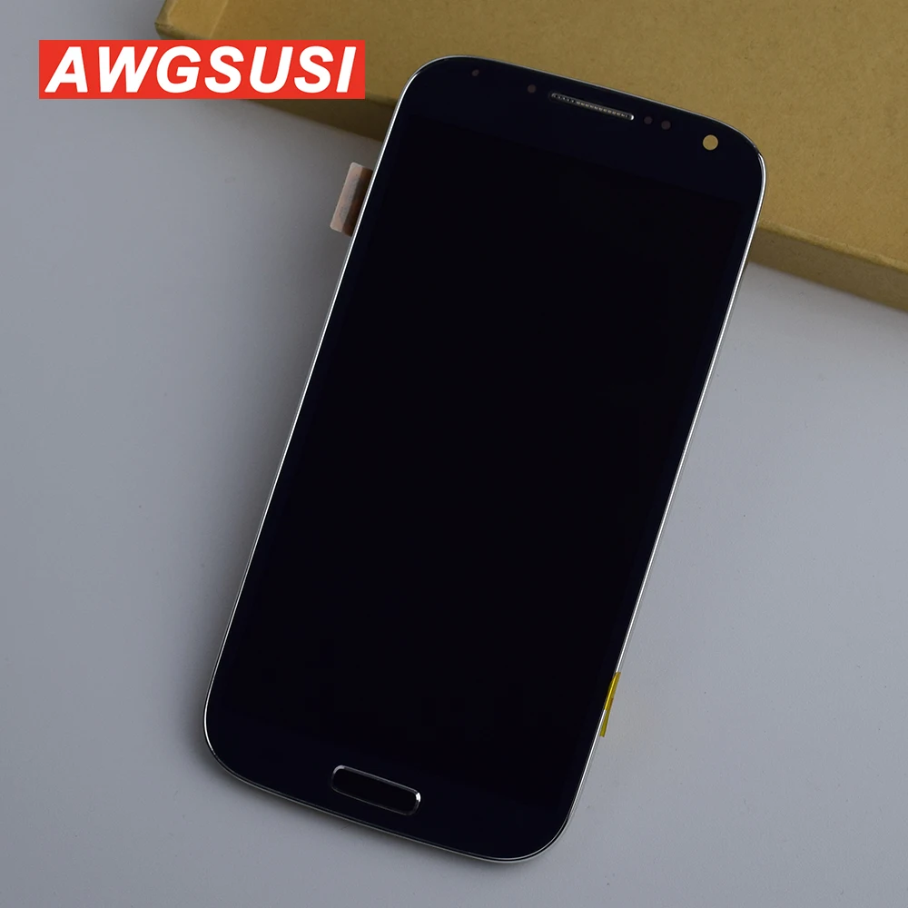 ЖК дисплей для Samsung Galaxy S4 i9500 сенсорный экран Сенсорная панель в сборе рамка i9505 i337