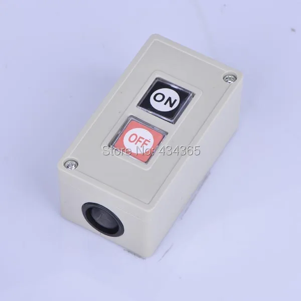 Free shipping 250VAC 3A 4mm Diameter Threaded Mounted Momentary Button Switch w Control Box