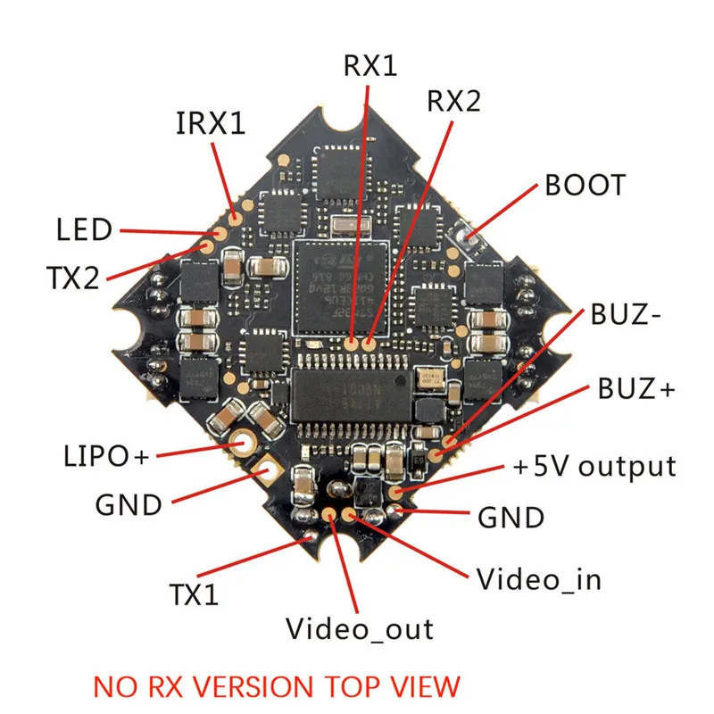 Controlador de Vôo Compatível para Cinecan Eachine Crazybee 10a 2-brushless Esc Receptor 4 4s k Corrida Drone Parte Spart f4 Pro V3.0 9 Eachine Crazybee F4 PRO Controlador de Vôo