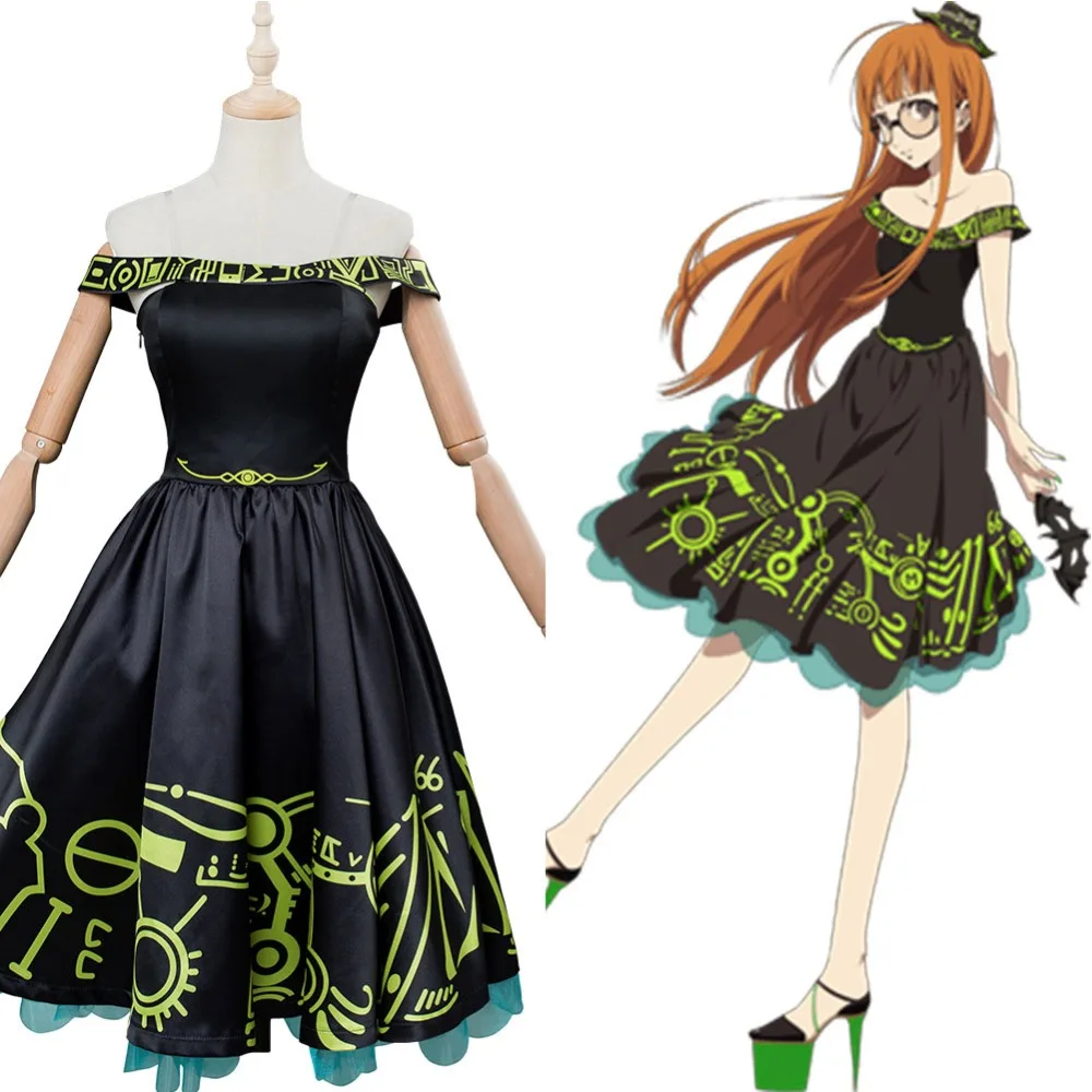 

Persona 5 Futaba Sakura Ball Dress Evening dresses Futaba Sakura Cosplay Costume Dress Halloween Party Costume