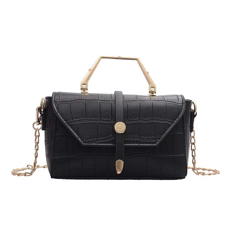 Metal Tote Crossbody bag Fashion Women Bag Women Purses Handbags Designer Brand Ladies Hand Bags PU Leather Chain Shoulder Bag