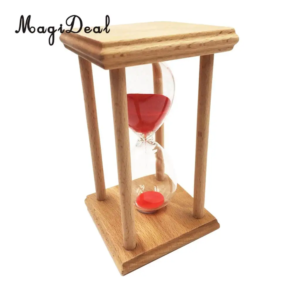 Hourglass Sandglass Sand Clock Timers Kitchen Cooking Timer 20 Minutes,Red