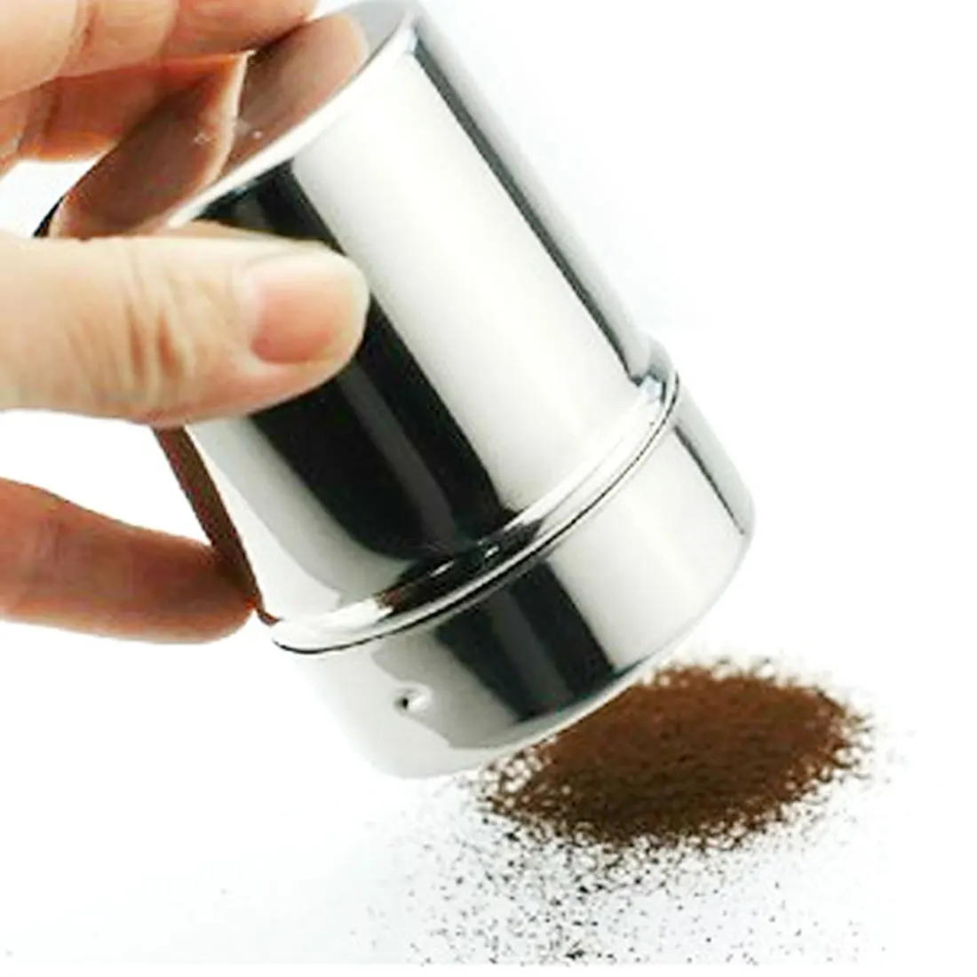 

New Hot Stainless Chocolate Shaker Cocoa Flour Icing Sugar Powder Coffee Sifter Lid Shaker Coffee Accessories Cooking Tools