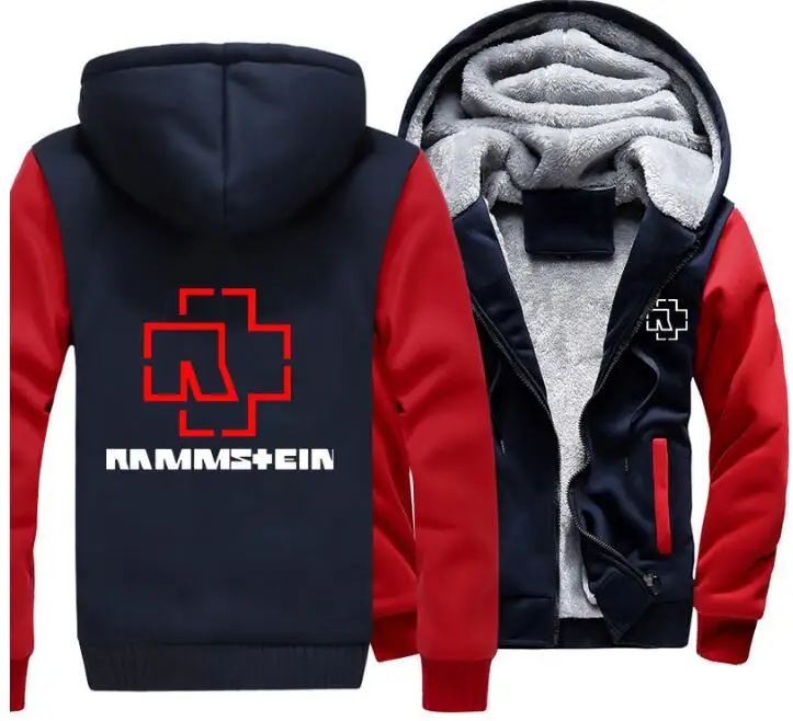 

Fashion Rammstein Hoodie Couple Letter Print Men's Heavy Metal Band German Chariot Warm Jacket Hoodie