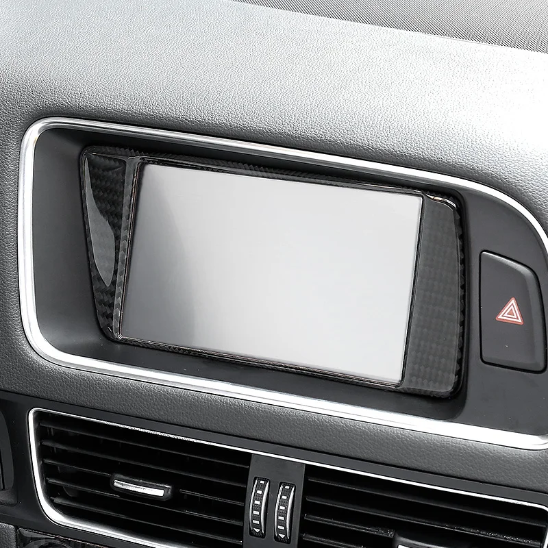 

Carbon Fiber Console Navigation Decoration Frame Trim Warning Light Cover Sticker For Audi Q5 2010-16 Auto Interior Accessories