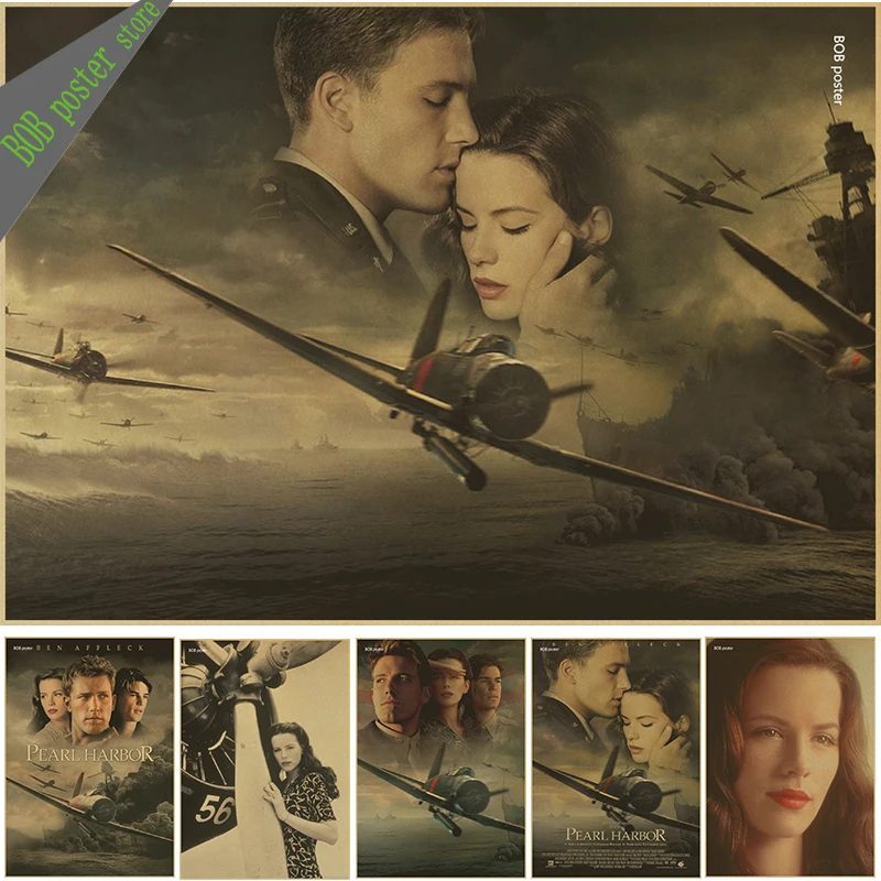

Pearl Harbor / war film / Kraft vintage Posters / Bar Cafe decorative painting