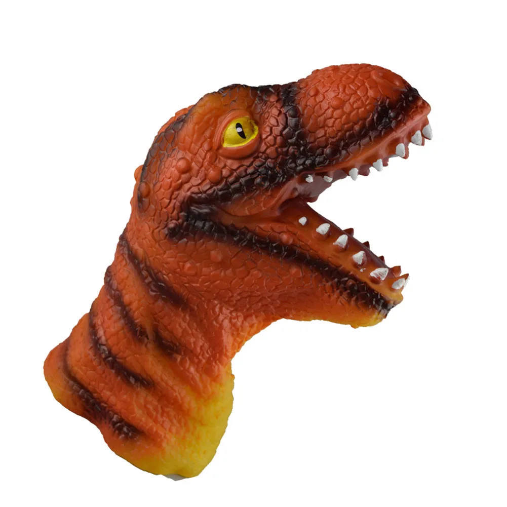 

Simulation Figure Dinosaur Hand Puppet Kids Developmental Toy Gift Dinosaur Animal Hand Tiger Puppet Vividly Kids Gifts