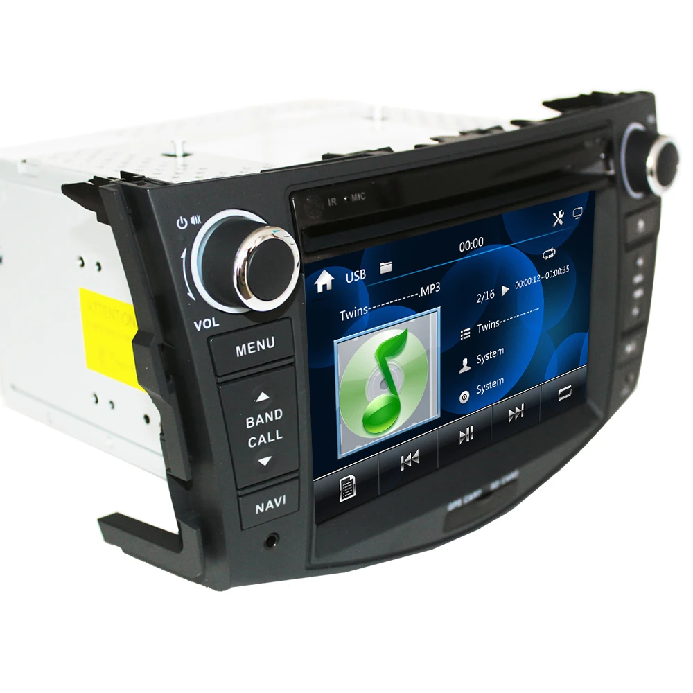 Eunavi 2 Din 7 дюймов Автомобильный dvd-плеер для TOYOTA RAV4 2006 2007 2008 2009 2010 2011 с gps навигацией BT Радио FM/AM RDS карты DVR