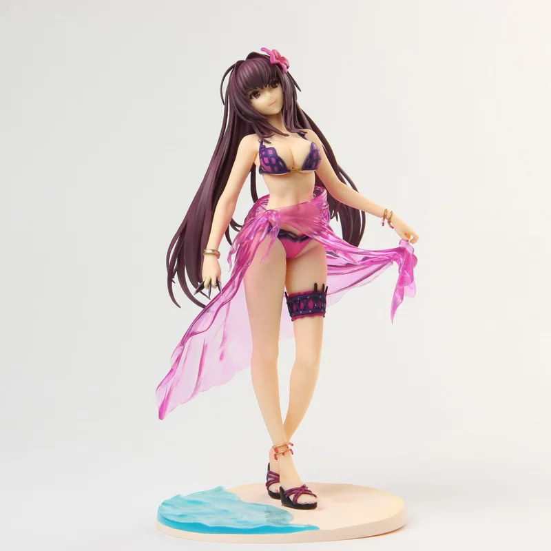 Аниме фигурку Fate Grand для Scathach пикантные купальник Ver ПВХ Коллекционная модель игрушки куклы 25 см|Игровые