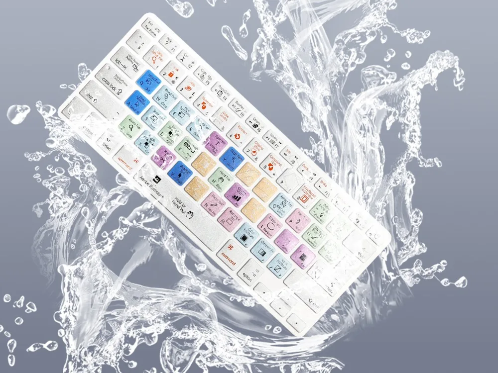 Per Macbook Air Pro Retina 13 "15" 17 "Imac Wireless E Macbook 1Pc Adobe Illustrator Ai Tastiera Cover Collegamento Stampato Cover