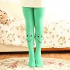 TELOTUNY/чулки для девочек мягкие хлопковые тонкие Плотные чулки принцессы Детские осенние смешные носки, брюки Z0828 - Цвет: Зеленый