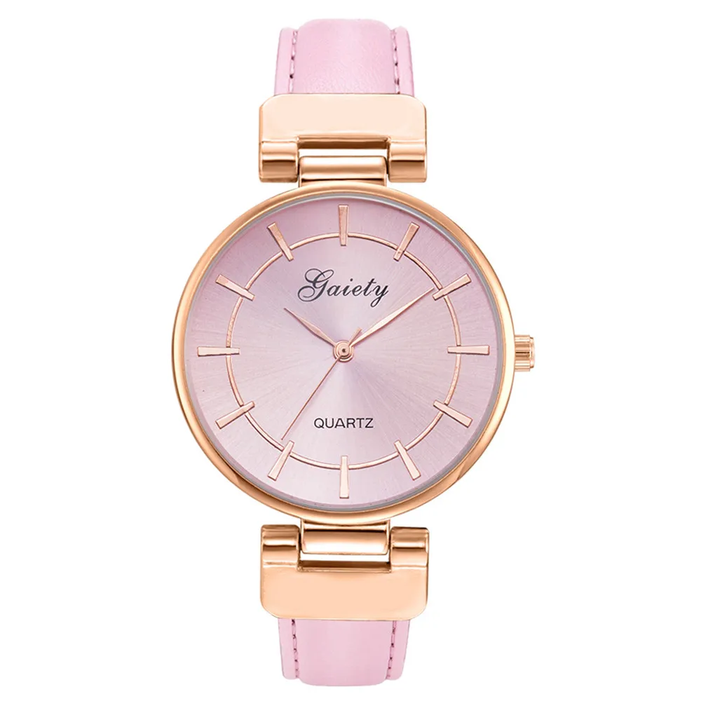 

GAIETY Exquisite Women Dress Watches Retro Leather Female Clock Top Women's Fashion Mini Design Bracelet Wristwatches Clock