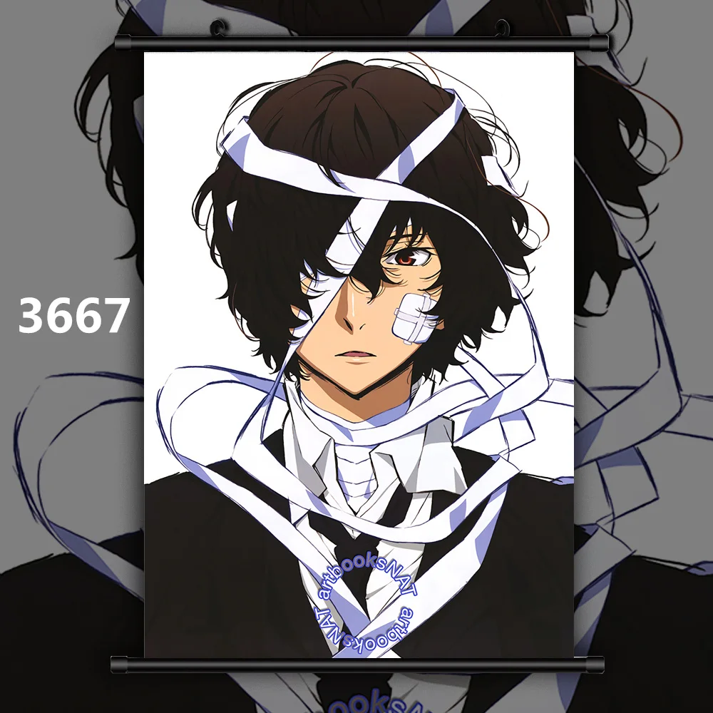 Bungou бродячие собаки один Dazai Chuuya Аниме Манга плакат прокрутки - Цвет: 3667