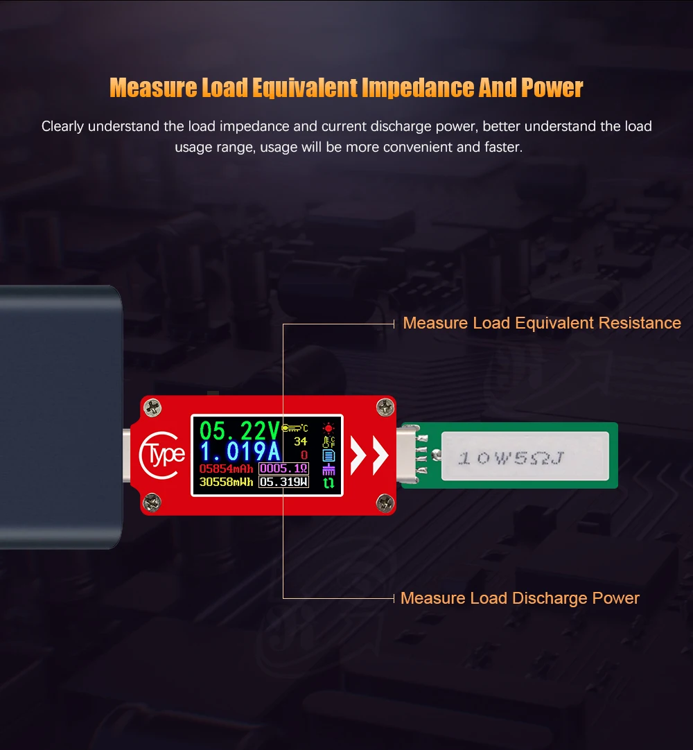 TC64 тип-c USB тестер ЖК-цифровой измеритель напряжения тока вольтметр Ампер Вольт Амперметр детектор Банк питания зарядное устройство индикатор 20