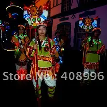 Светодиодный светящееся платье для выступлений/карнавальное платье/светящиеся костюмы/парк развлечений серии 06