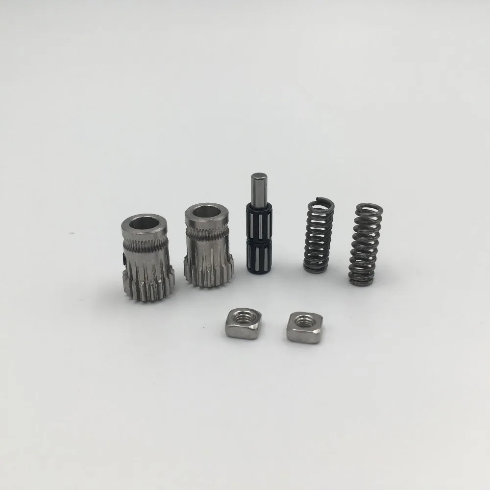 Prusa i3 mk2/mk2.5/mk3 3d طابعة الطارد القيادة التروس Btech المزدوج التروس ، مع 2 قطعة الطارد الربيع