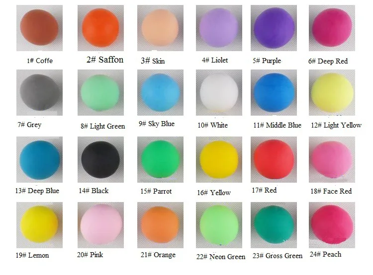 Download C01 50g/color, 6bags/set, Children Safe DIY colorful soft polymer clay model, foam play dough ...