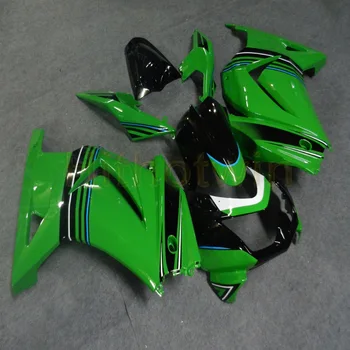 

bolts+Custom Injection mold green black motorcycle article fairings for EX250 2008 2009 2010 2011 2012 250R