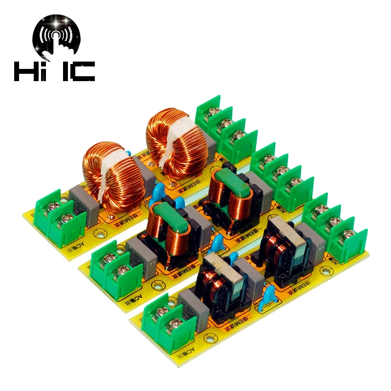 Двухступенчатый Гибридный EMI 2A 4A 15A высокочастотный сетевой фильтр блок питания собранная плата EMI сетевой фильтр розетка модуль