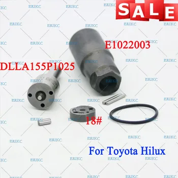 

ERIKC 095000-7780 095000-7410 Injector Overhaul Repair Kits Nozzle DLLA155P1025 Valve Plate, Pin, Sealing Ring for Toyota Hilux