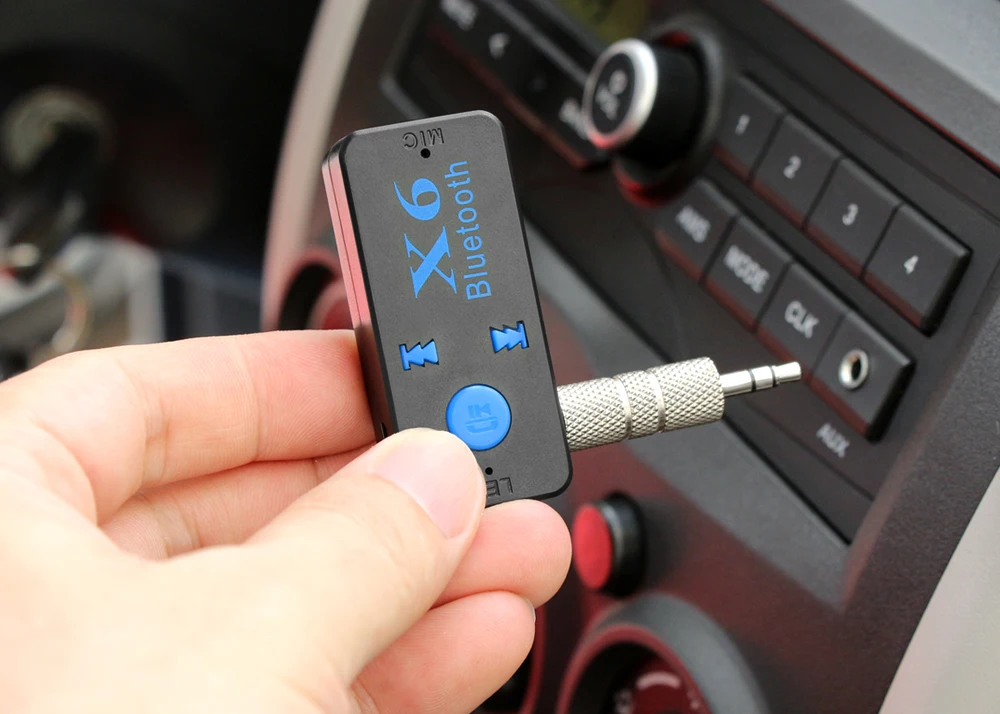 X6 адаптер Bluetooth приемник авто Bluetooth Aux Комплект Поддержка TF карты A2DP аудио стерео Bluetooth HandFree приемник