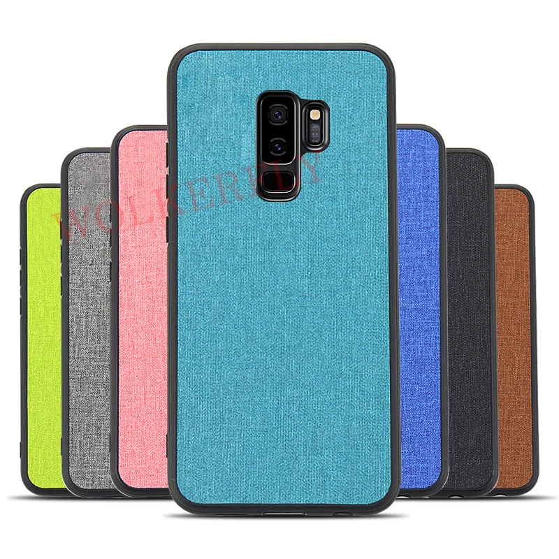 Тканевый чехол для телефона для samsung Galaxy S10E S10 S8 S9 J4 J6 плюс J8 A8 A6 A9 A7 Note 9 A50 A70 A40 A20 A10 M10 M20 M30 крышка