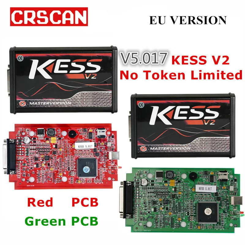 

Kess V2 V5.017 EU Version SW V2.47 with Red / Green PCB Online Version Support 140 Protocol No Token Limited