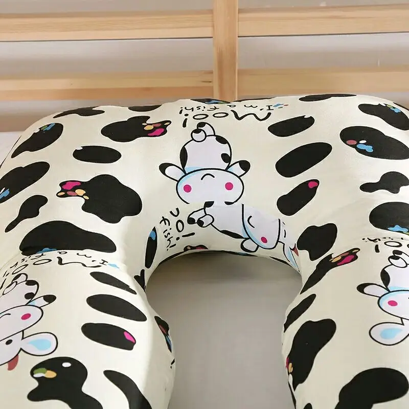 Body Pillows Sleeping Pregnancy Pillow Belly Contoured Maternity U Shaped White Cow color For