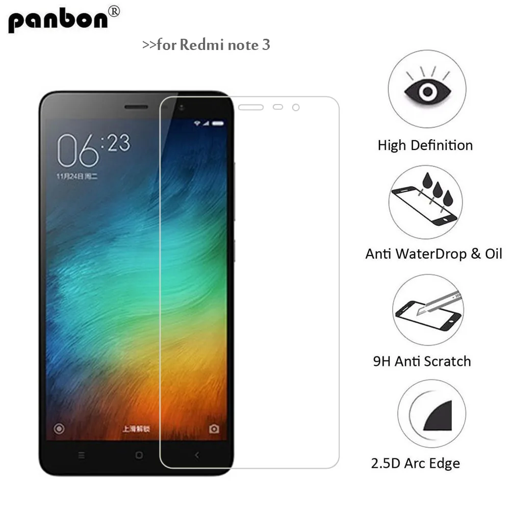 Panbon for Xiaomi Redmi Note 3 Pro Tempered Glass 9H Premium ...