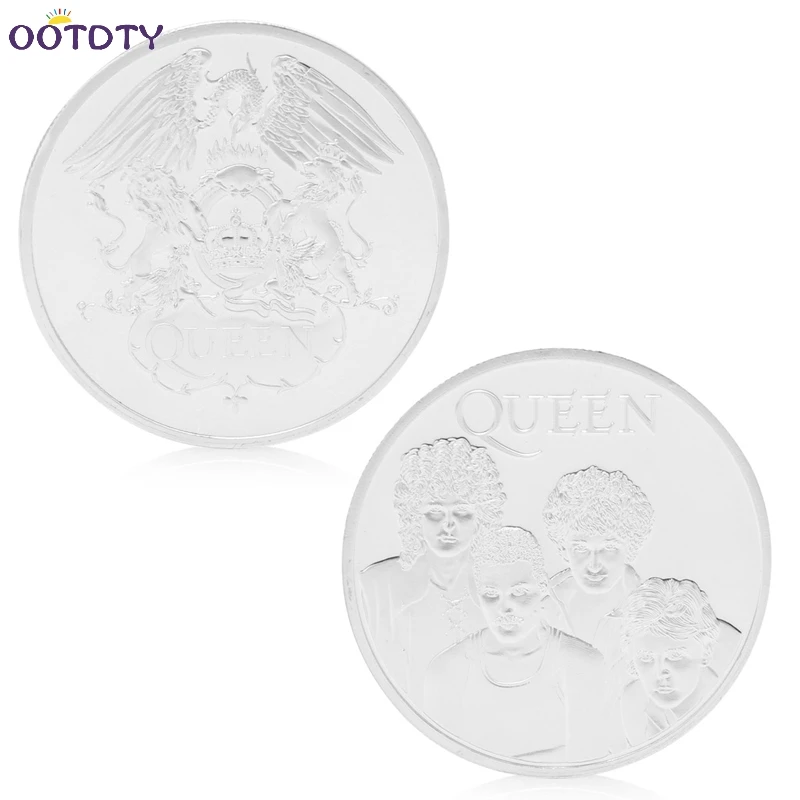 

Queen British Rock Band Silver Plated Commemorative Coin Token Collectible Gift -25