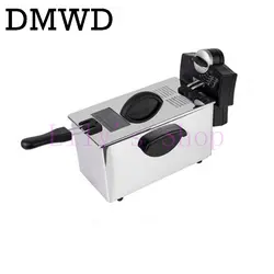 DMWD электрическая фритюрница из нержавеющей стали, коммерческая электрическая фритюрница, бытовая фритюрница, сковорода для картофеля фри