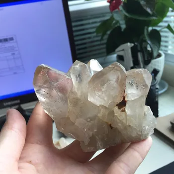 

B10(366g) Natural Mineral cuarzo Quartz Crystals Cluster Specimen Healing Clear Reiki Stones for Home Decoration Ornaments
