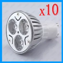 10 GU10 3W высокомощный Светодиодный точечный потолочный светильник лампы