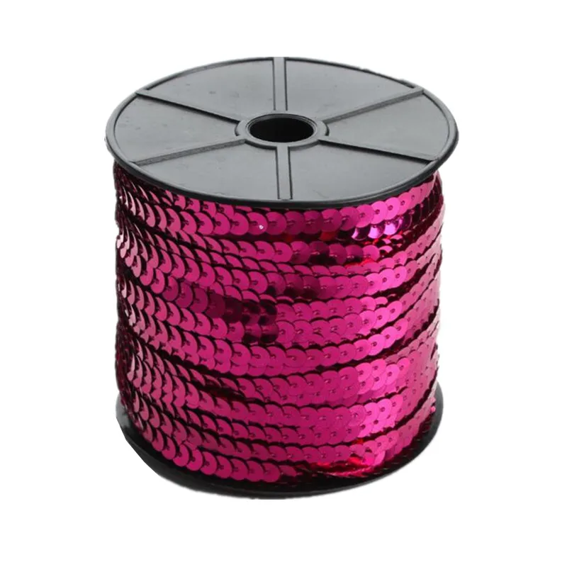 100 ярдов 6 мм цветная лента с блестками на нитке AA8305|trim ribbon|sequin trimsequin ribbon |