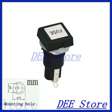 5x20 блок предохранителей держатель предохранителя Панель Крепление предохранителя держатели предохранителей для 5*20 мм цилиндрическая стеклянная трубка/керамика предохранитель