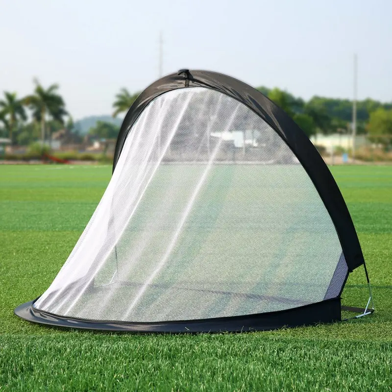 

2Piece Soccer Football Goal Net Folding Black Training Goal Net Tent Kids Indoor Outdoor Play Toy