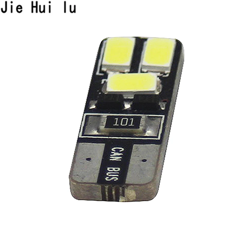10 шт./лот Автомобильные светодиодные лампы T10 194 W5W 6 Smd 5630 5730 номерного знака